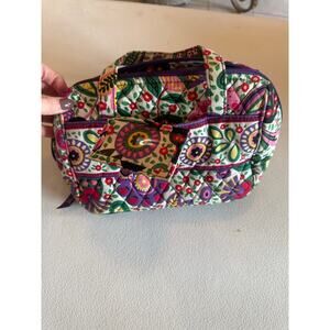 Vera Bradley Retired Lunch Date Tote Bag Viva la Vera Cosmetic Paisley NWOT